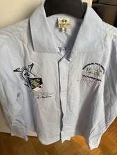La Martina, Businesshemd, Freizeit ,Größe: XL,Blau, Baumwolle NP159,00 Top, neu 