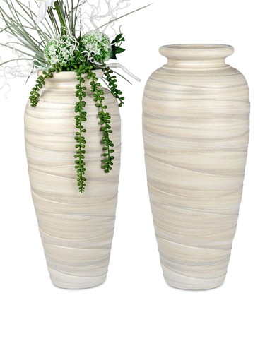 2er set deko bodenvasen relief - 2er,