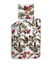 HnL Flanell Bettwäsche Berberitze 135x200 80x80 cm