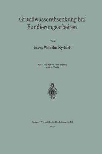 Grundwasserabsenkung bei