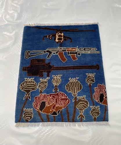 78x64cm afghan kriegsteppich - 78x64cm,