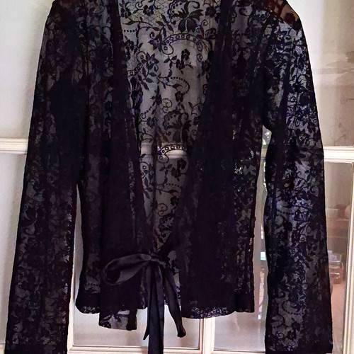 One touch spitzenbluse - touch, schwarz