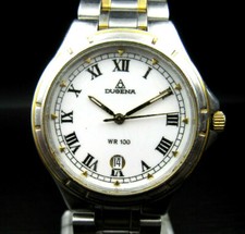 X534⭐⭐ Vintage " Dugena WR 100 " Datumsanzeige Quartz  Armbanduhr ⭐⭐