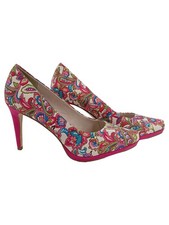 Tamaris Damen Pumps Blumenmuster Elegant High Heels Gr. 42 Mehrfarbig