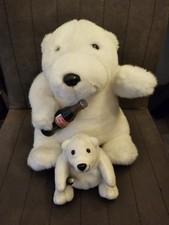2x Coca Cola Eisbären Eisbär Plush Design Kuscheltier Plüschtier