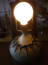Lampe Keramik Skulptur Designer Tischlampe signiert Hersteller Dänemark 24,5cm
