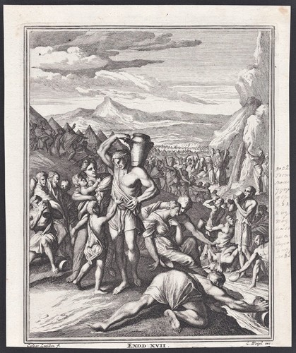 Moses striking the rock