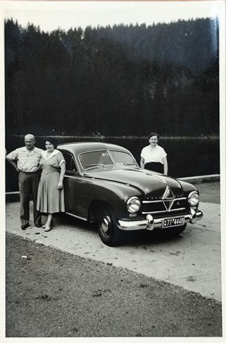 Postkarte foto borgward - postkarte,