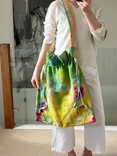 Große batik jute canvas - große,