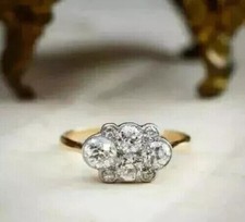 Art Deco Stil 2 Karat runder