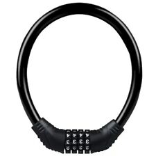 Fahrrad Schloss Fahrradschloss Zahlenschloss Kabelschloss mit Zahlencode schwarz