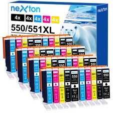 XXL Patronen für Canon PGI-550 CLI-551 Pixma IP7250 IX6850 MG5650 MG6650 MX925