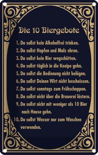 Blechschild 30x20 alkohol - blechschild, cm