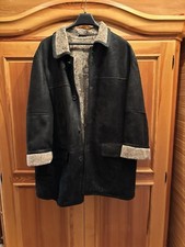 Paolo Negrato Lammfell Jacke Herren Größe 28 / 56 Schwarz