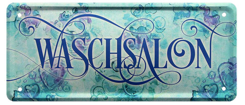 Waschsalon 28x12cm - , ''waschsalon''