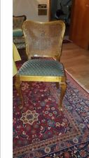 Barockstuhl Barockstil Velourbezug Nussbaum Weidengeflecht TOP erhalt 60er Jahre