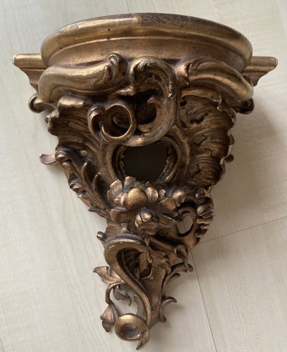 Barocke wandkonsole holz - wandkonsole,