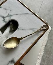 Vintage Zierlöffel mit Drehgriff & Traubenmotiv Deko Sammler