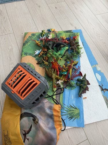 Dino figuren teppich käfig - dino,