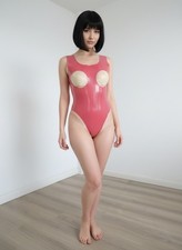 Latex Body Leotard Brust