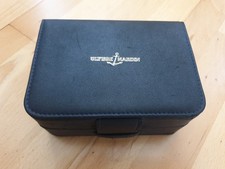 Ulysse Nardin Uhrenetui Uhrenboxen Box * Schwarz mit Kissen