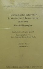 Schwedische Literatur in