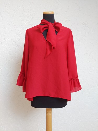 Rote schleifen bluse - schleifen, von
