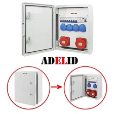 STROMVERTEILER BAUSTROMVERTEILER WANDVERTEILER KOMPLETT SICHERUNGEN CEE 32A 16A