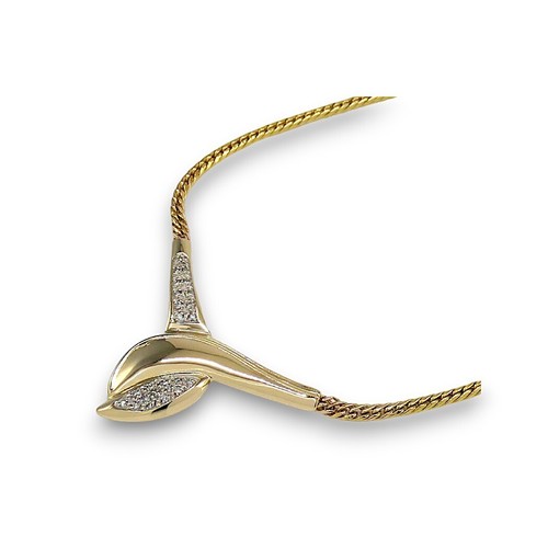 Collier 585 14k gelbgold - in, 14k.