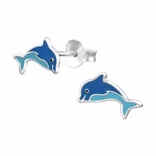 Delfin Kinderohrringe 925