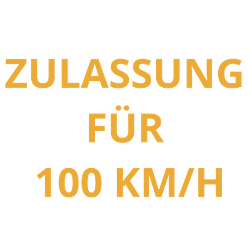 Zulassung für 100 - , km/h