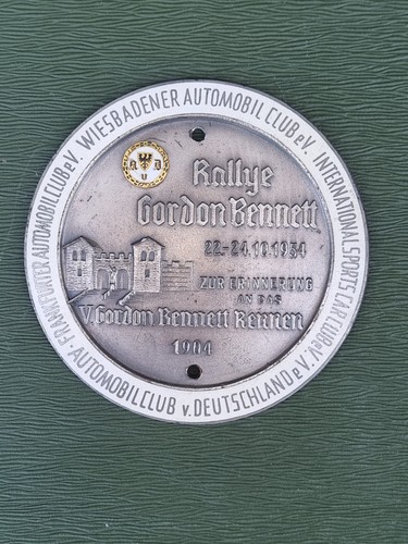 Plakette gordon bennett rallye - plakette,