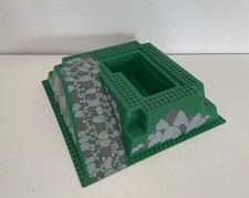 Lego 3D Bau Platte 32x32x6 Rampe grün grau Burg 6086 6081 6276 2552px6