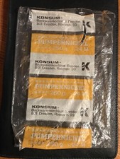 DDR Plastiktüte „Pumpernickel“ KONSUM -Backwarenkombinat Dresden
