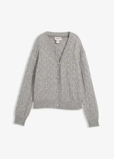 Ajour strickjacke mit wolle - mit,