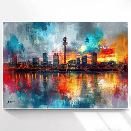 Leinwand bild düsseldorf - bild,