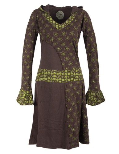 Vishes bedrucktes kapuzenkleid - vishes,