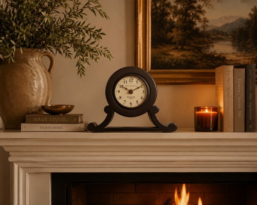 Vintage holz tischuhr - vintage,