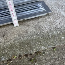 Lüftungsgitter Lamellen Lüftung Alu Abdeckung Silber Gitter Abschluss 62 x 9 Top