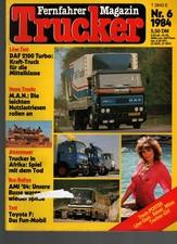 Zeitschrift Trucker Fernfahrer Magazin #6 von 1984 DAF 2100 MAN Toyota F