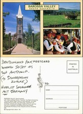Postcard Barossa Valley Tabor Church Tanunda, Festival Musicians 1990