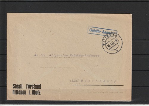 Gebühr bezahlt brief - gebühr,