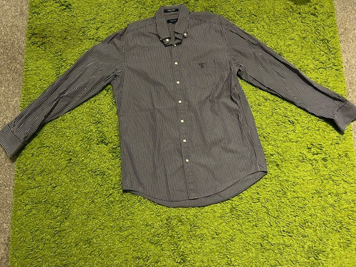 Gant herren hemd blau weiss - blau,