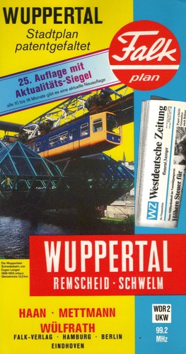 Falk stadtplan wuppertal - falk,