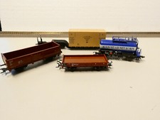 4 Stk. H0 Wagon Konvolut Tankwagon Güterwagon Taschen-Gelenkwagen A-1434