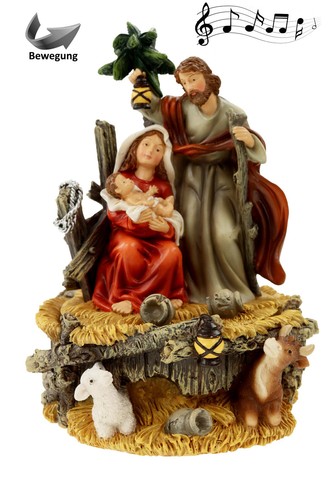 Krippenfigur mit dreh - mit, und