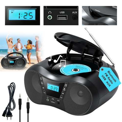 Tragbarer player boombox - cd,