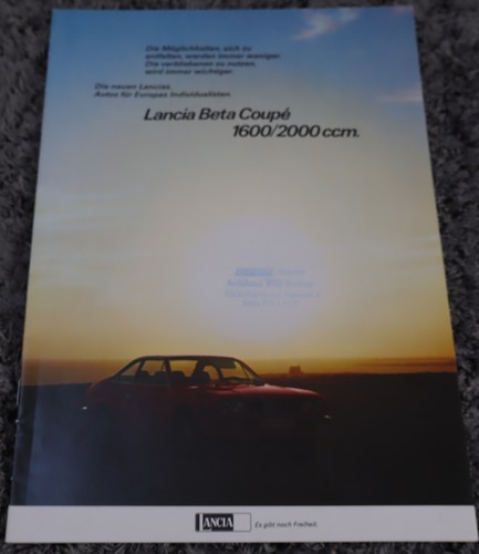 Prospekt lancia beta coupe - lancia,