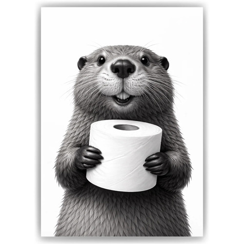 Biber poster toilette - biber,