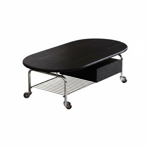 Ovaler servierwagen mit zwei - ovaler,